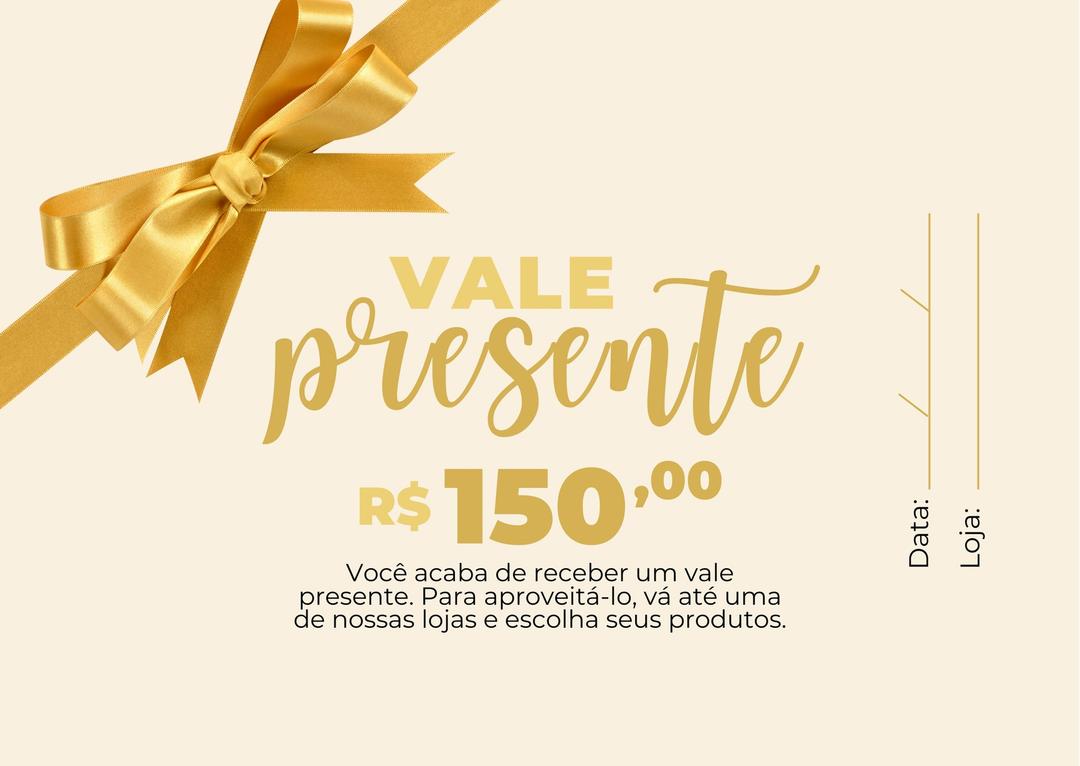 Exemplo de um Vale Presente